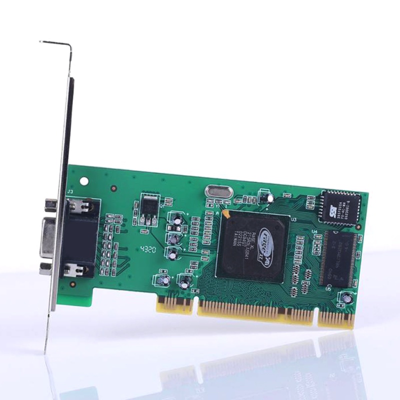 Btsg VGA Video Card ATI Rage XL 8MB PCI VGA Graphics Card Kartu Traktor Multi Display