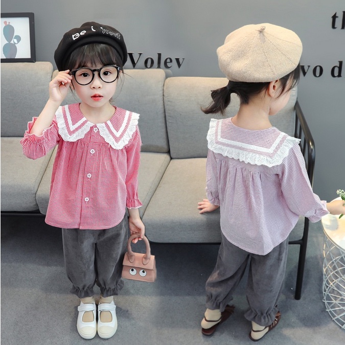 CHUBBI 61 Setelan Set Anak 2in1 Perempuan Korea Fashion