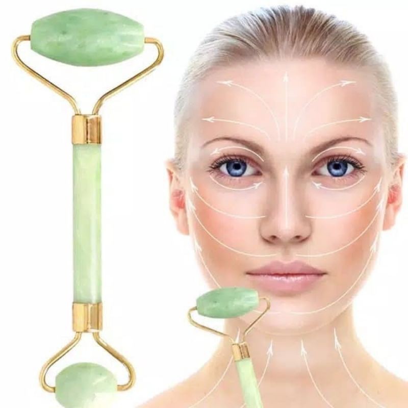 ALAT PIJAT MUKA WAJAH JADE ROLLER MASSAGER FACIAL MASSAGE BATU