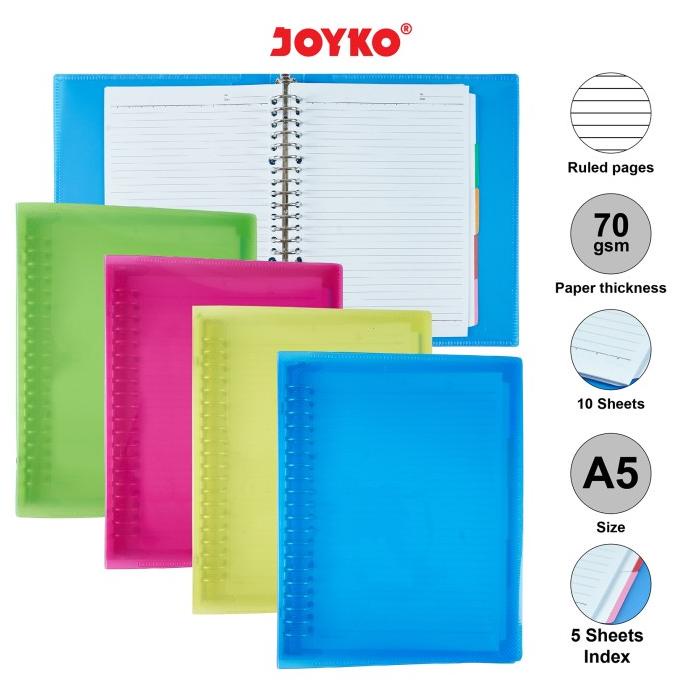 

BAYAR DITEMPAT Binder Note Joyko A5-MHTC-518 TERLENGKAP Kode 150