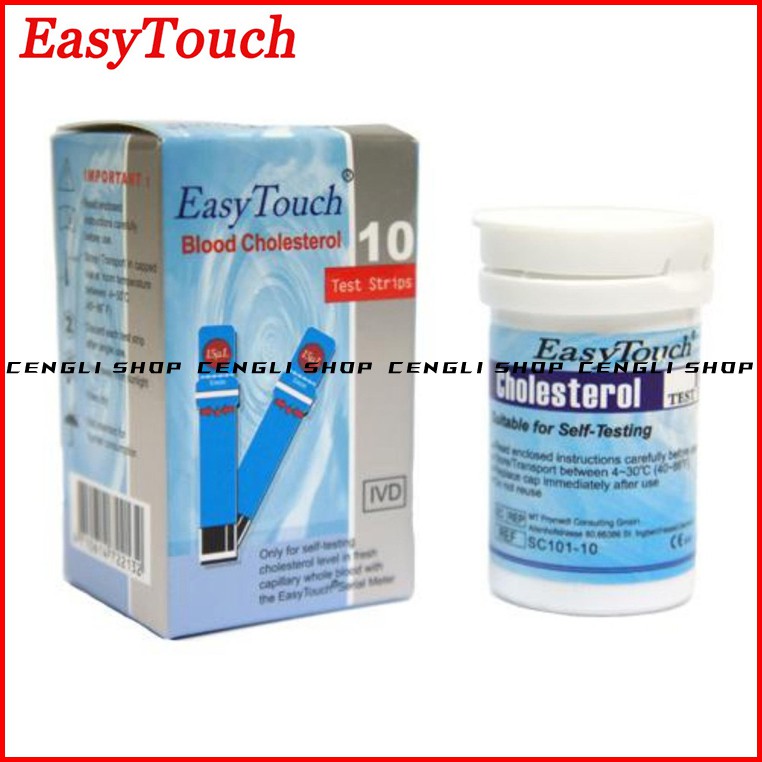 EASY TOUCH BLOOD CHOLESTEROL STIK STRIP KOLESTROL EASYTOUCH KOLESTEROL CHOLESTROL TEST STRIPS CEK TE