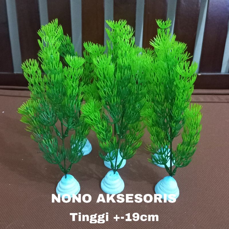 Jual Tanaman Plastik Hiasan Aquarium Akuarium Aquascape Daun Pinus