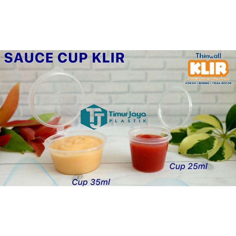 cup saos/cup sambal 35ml KLIR