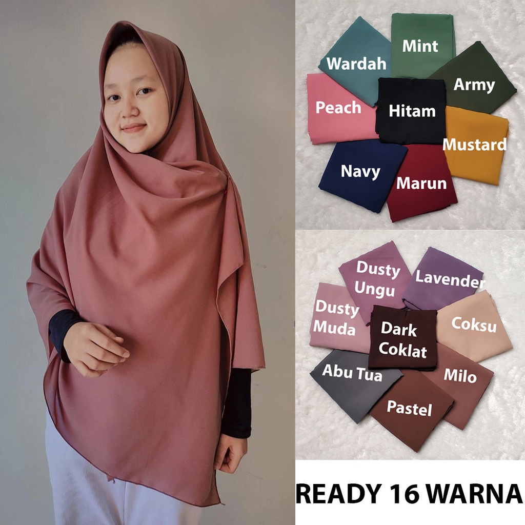 Jilbab Wolfis Segi Empat 150x150 Jumbo Syari TERMURAH !!!