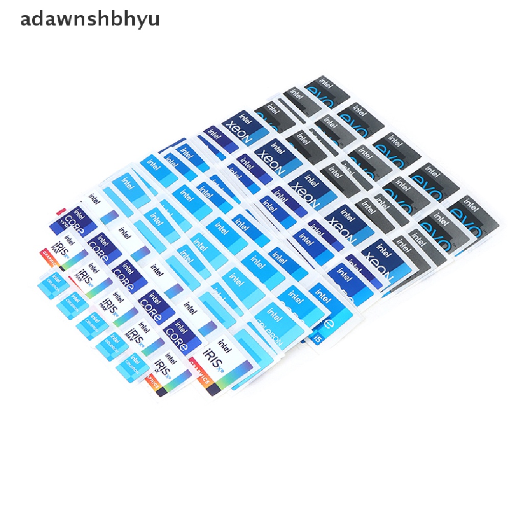 Adawnshbhyu 5ps DIY Sticker Cpu Generasi Original10 i3 i5 i7 i9 Hires Label Dekorasi