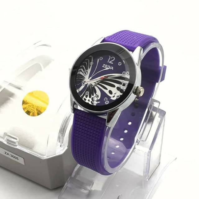 JAM TANGAN CEWEK KEREN  ZEIVA ORIGINAL BUTTER FLY WATER RESIST