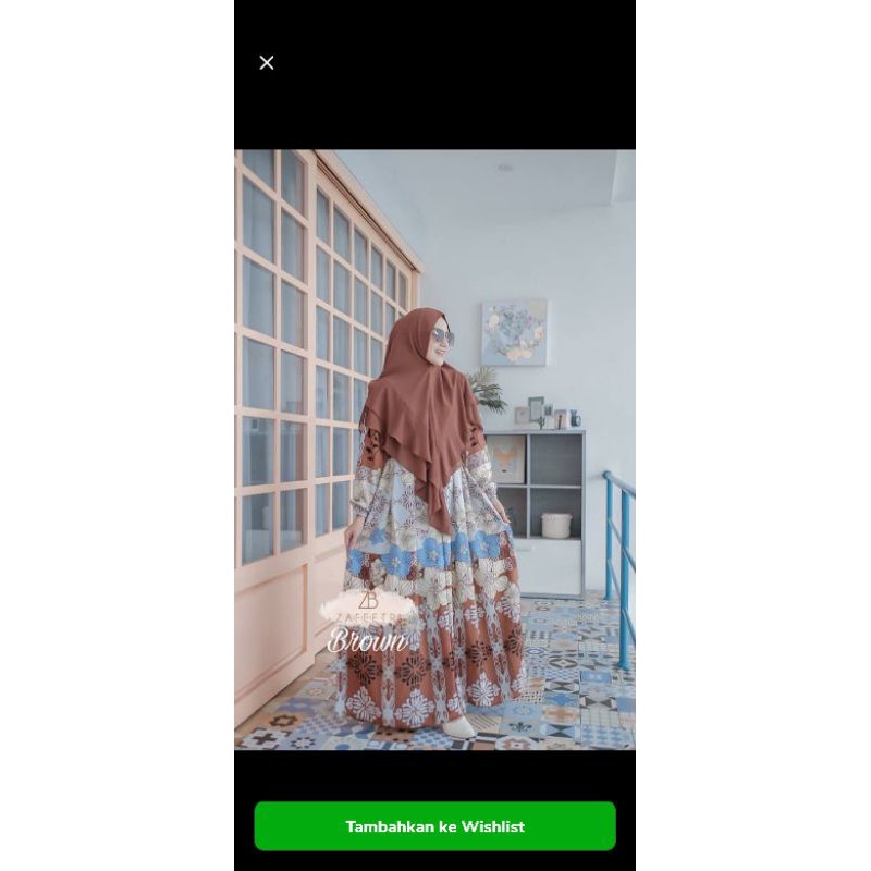 preloved gamis set ZAFEETRI &LA KEILISHA