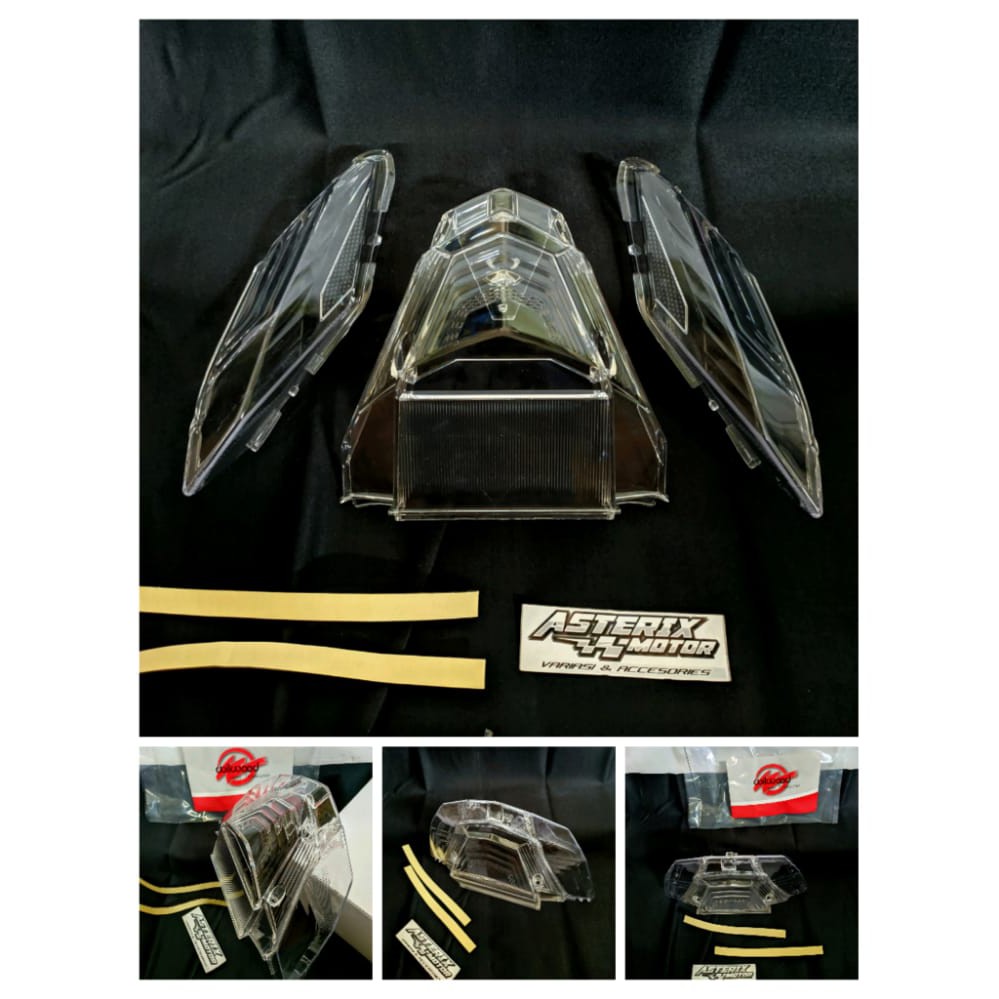 Kaca.Mika Lampu Belakang Bening set Mika Reting Beat Esp.Beat Stret