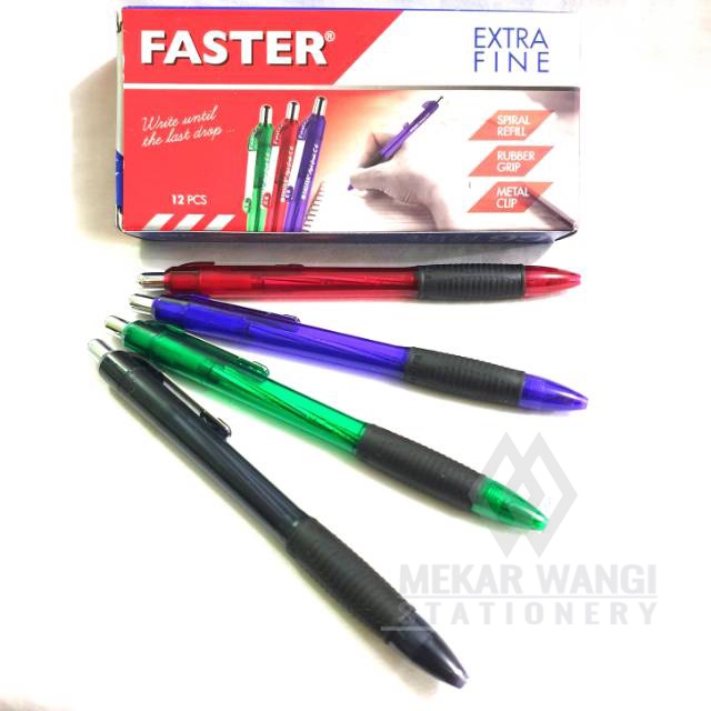 

Ballpoint Faster C6 Ekstra Fine 0.5 Hitam | Pulpen C6 Ekstra Fine | Bolpen Faster Hitam Ekstra Fine
