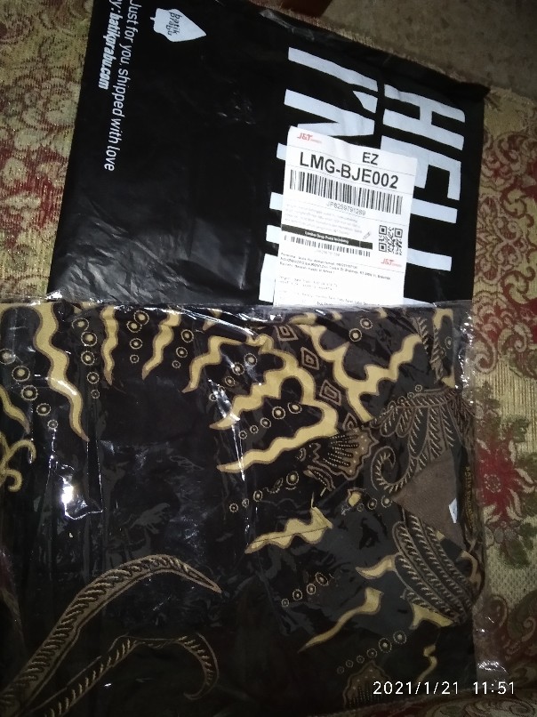 Kemeja Batik Prabu Bahan Katun Baturaden Reguler Fit A540