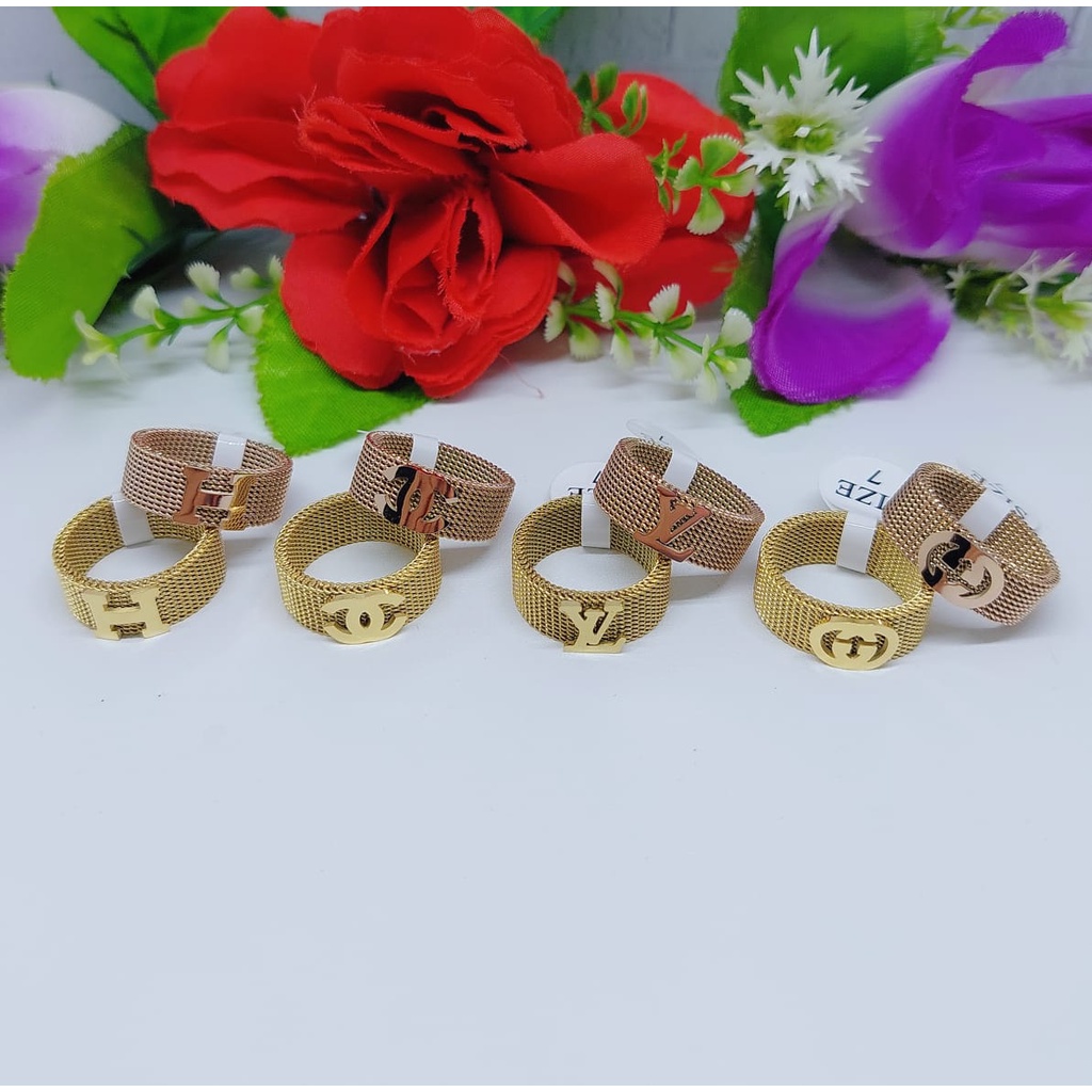 Cincin titanium perhiasan wanita jewelry 0105-01008