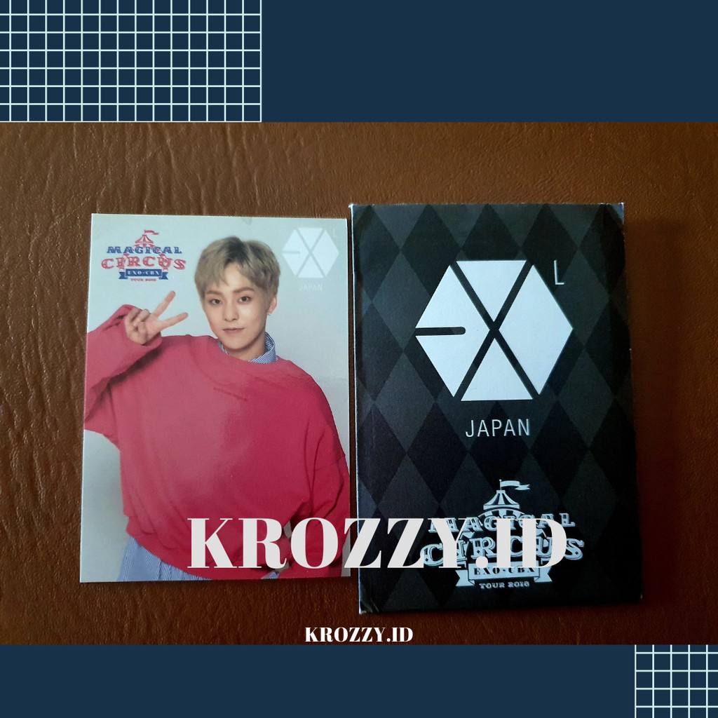 [READY STOCK] XIUMIN EXO CBX CONCERT MAGICAL CIRCUS JAPAN TOUR 2018 Official Photocard