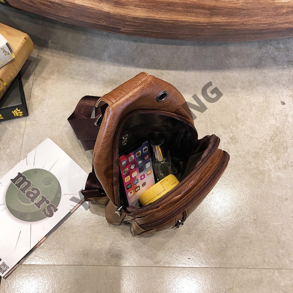 Tas Pria Selempang Kulit / Tas Selempang Pria Import