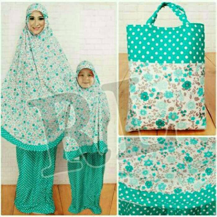 COUPLE MUKENA PINK /CP MUKENAH IBU ANAK MERAH/CP MUKENA MK TOSCA