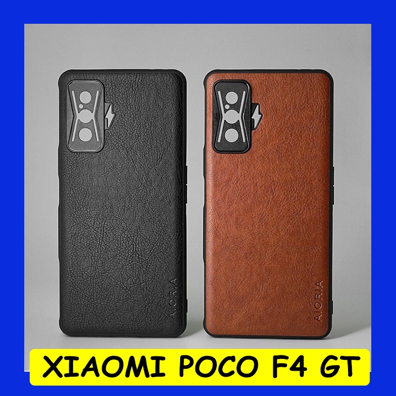 xiaomi poco f4 gt   leather texture hybrid soft case cover casing