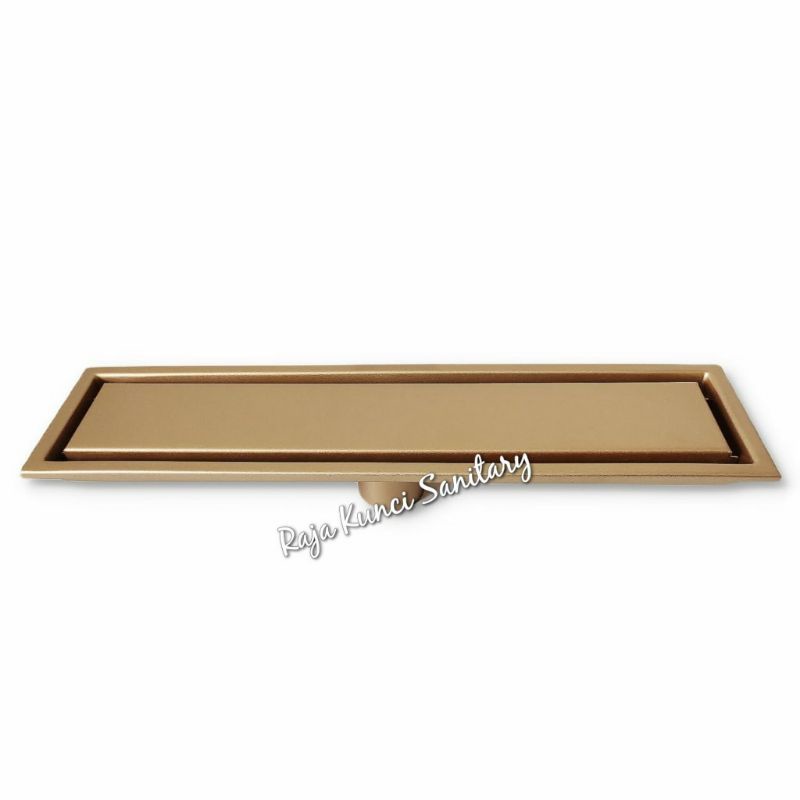 Smart Floor Drain Tile Insert Panjang 60 Cm Rose Gold/Drainase/Saringan Got