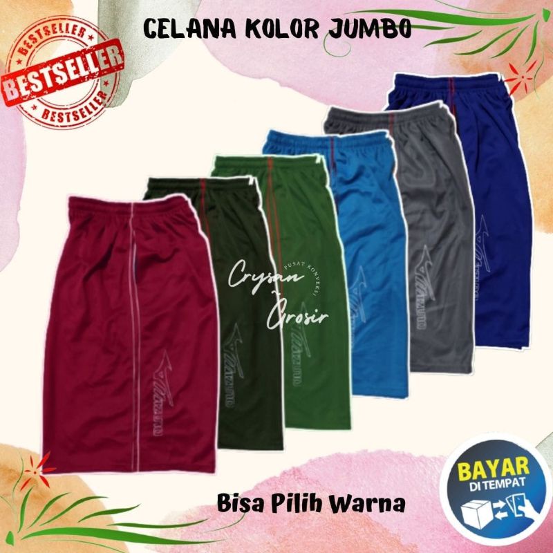 Celana Kolor Celana Pendek Jumbo cowok Sport Olahraga Basket volly bawah lutut murah