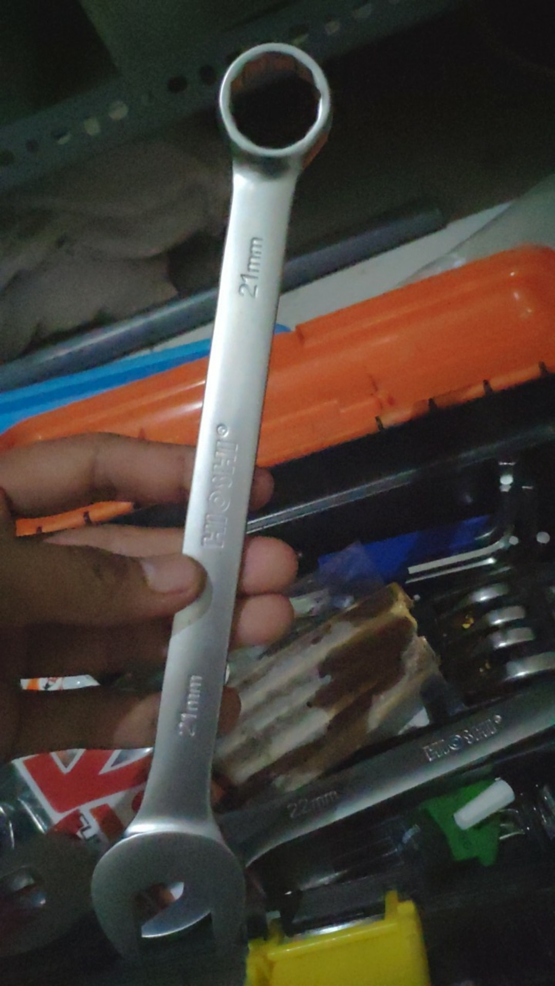 Kunci Ring Pas 17 19 21 22 Mm Hd Satin Crv Chrome Vanadium Kunci Baut