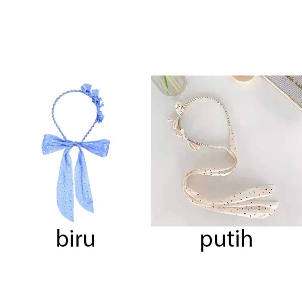 bando bandana pita long bow head band jba053(1a3)