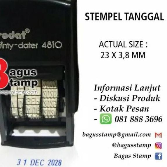 

Stempel Trodat 4810 Stempel Tanggal Otomatis / Dater OtomatisKODE PRODUK 5