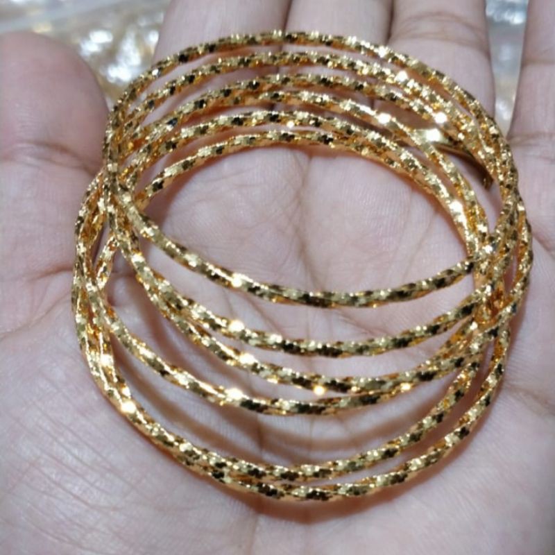 Gelang kroncong anak isi 6 pcs usia 1 - 3 tahun