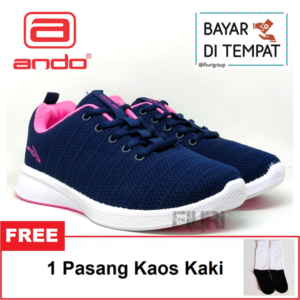 FIURI - ANDO ORIGINAL - SAGA 33-40 NAVY PINK - SEPATU SNEAKERS SPORT KANVAS SOL KARET ANAK PEREMPUAN - SEPATU KETS FASHION TRENDY WANITA DEWASA - SEPATU OLAHRAGA LARI FITNES SENAM KERJA KULIAH BERTALI CEWEK MURAH PROMO DISKON BONUS KAOS KAKI