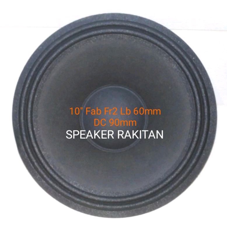 Daun Speaker 10 inch Fabulous Lubang 2,5 inch + Duscup .2pcs set