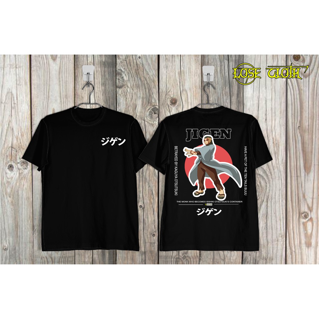 KAOS BAJU DISTRO | BORUTO UZUMAKI | JIGEN | HITAM