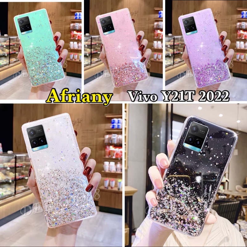 Vivo Y21 Y21S Y21A Y21T Y33S Y33T Casing Soft Case Tpu Bahan Premium Glitter Glossy