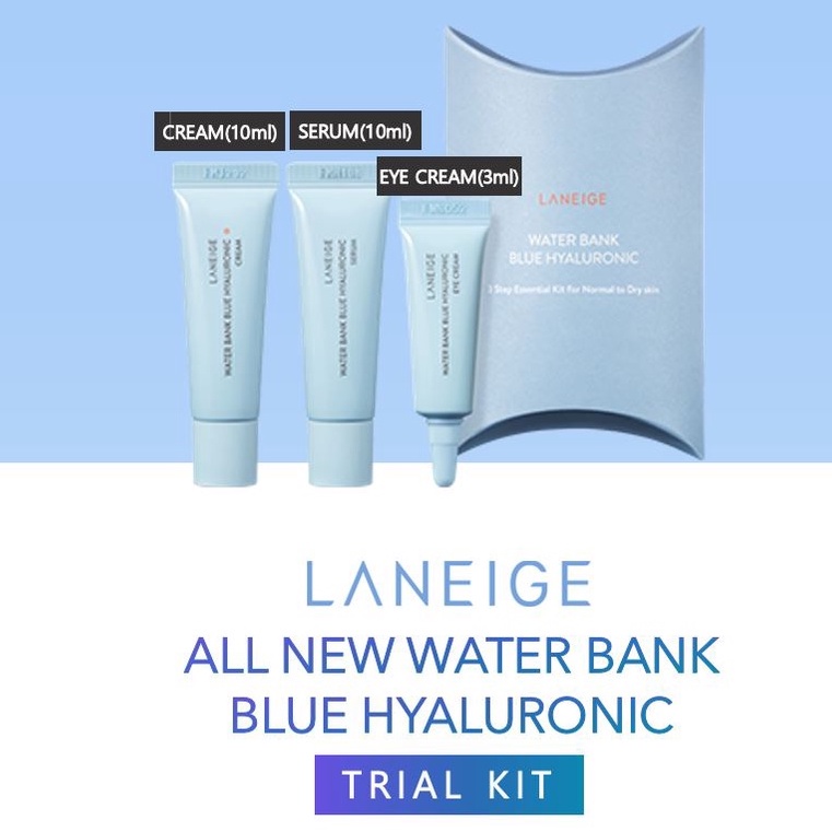 Laneige Water Bank Blue Hyaluronic 3Step Travel Size