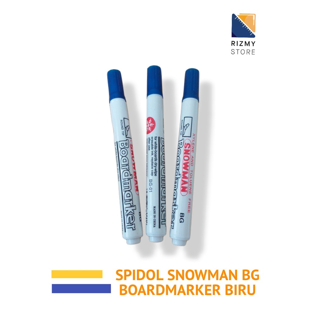 

Spidol Snowman Boardmarker Biru BG