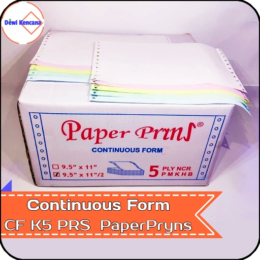 

Kertas Continuous Form 9,5" x 11"/2 5 Ply NCR K5 PRS PaperPryns