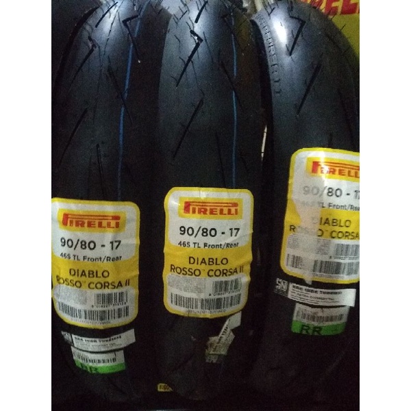 BAN PIRELLI DIABLO ROSSO CORSA 2 9080 17 SEPASANG BAN RACE PIRELLI DIABLO ROSSO CORSA II 17 90 80