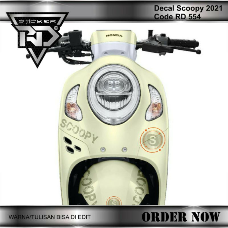 decal sticker Scoopy remote 2021/2022 simple