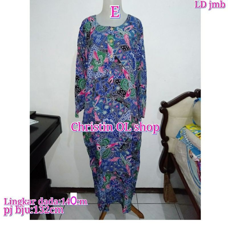 DASTER KENCANA UNGU TANGAN PANJANG LABEL MERAH