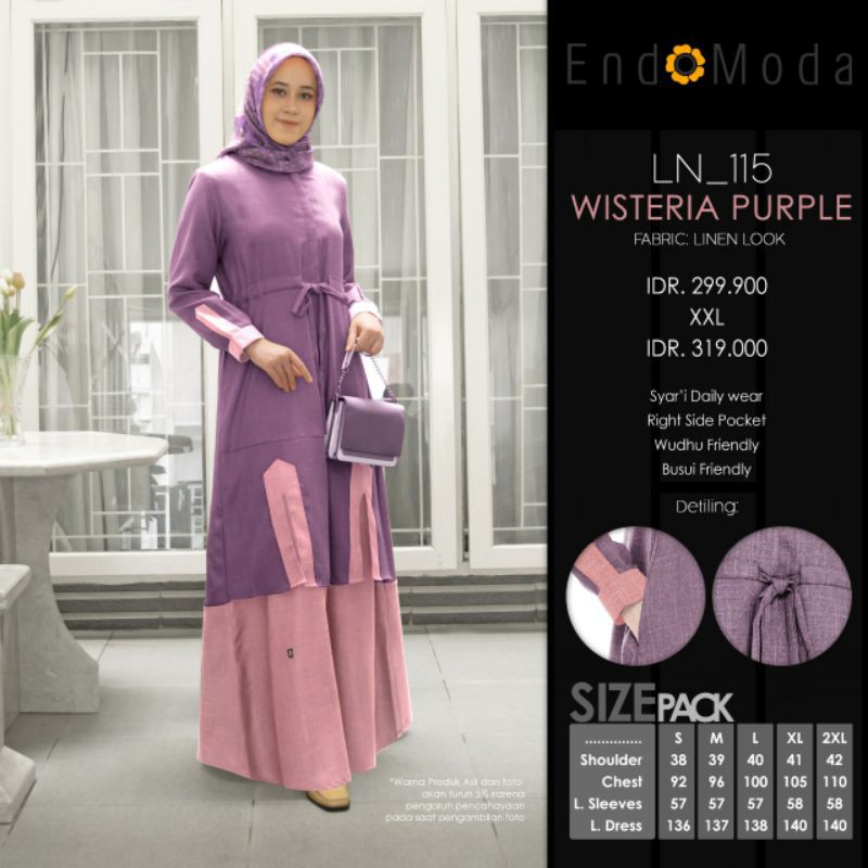 GAMIS LN 115 ENDOMODA || 5 VARIAN WARNA