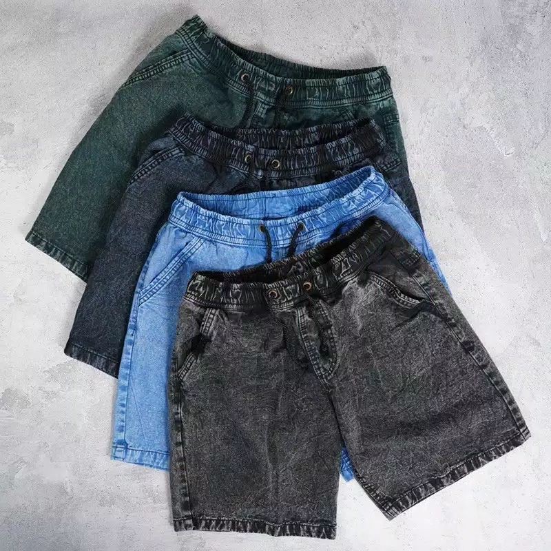 Celana Pendek Kain Levis Jeans Distro Denim Casual Wash Korean Kantong Pendek Pria Laki laki Cowok