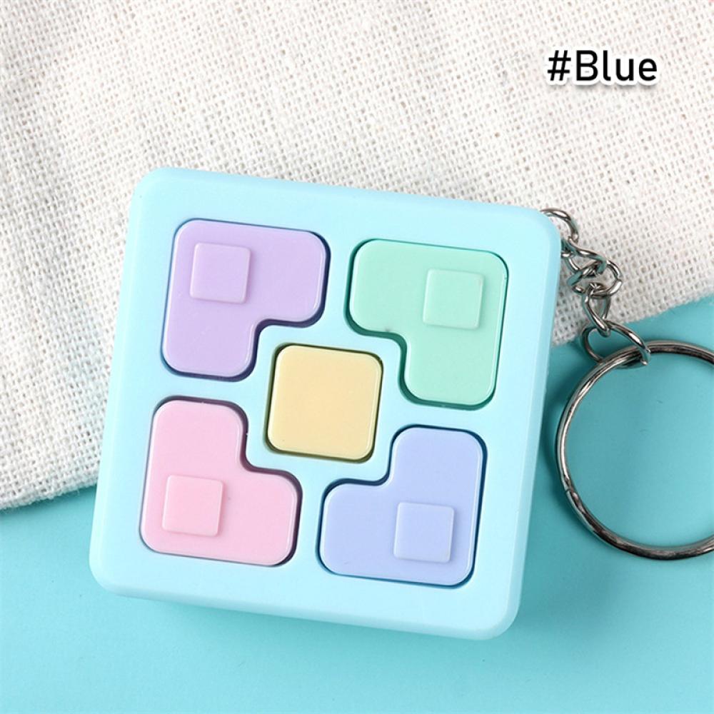 Timekey Mainan Puzzle Rubik Kubus Magic Dengan Lampu LED + Suara + Gantungan Kunci R5V6