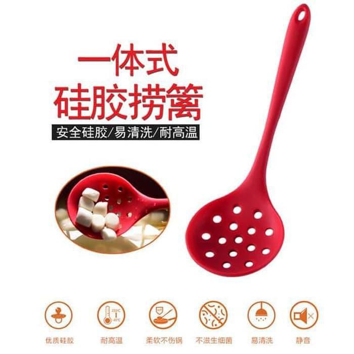 Sendok sayur Bolong Spatula Centong sayur silicone Food Grade