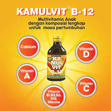 KAMULVIT B12 SIRUP 120 ML MULTIVITAMIN ANAK MURAH DAN ORIGINAL || KAMULVIT B12