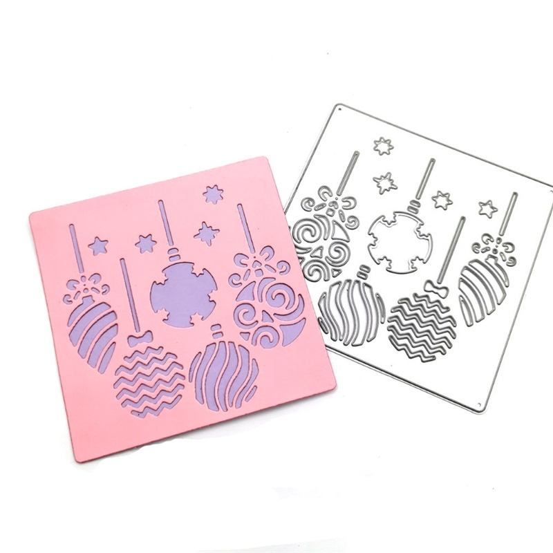 Cetakan Stensil Cutting Dies Motif Natal Bahan Metal Untuk Scrapbook / Craft DIY