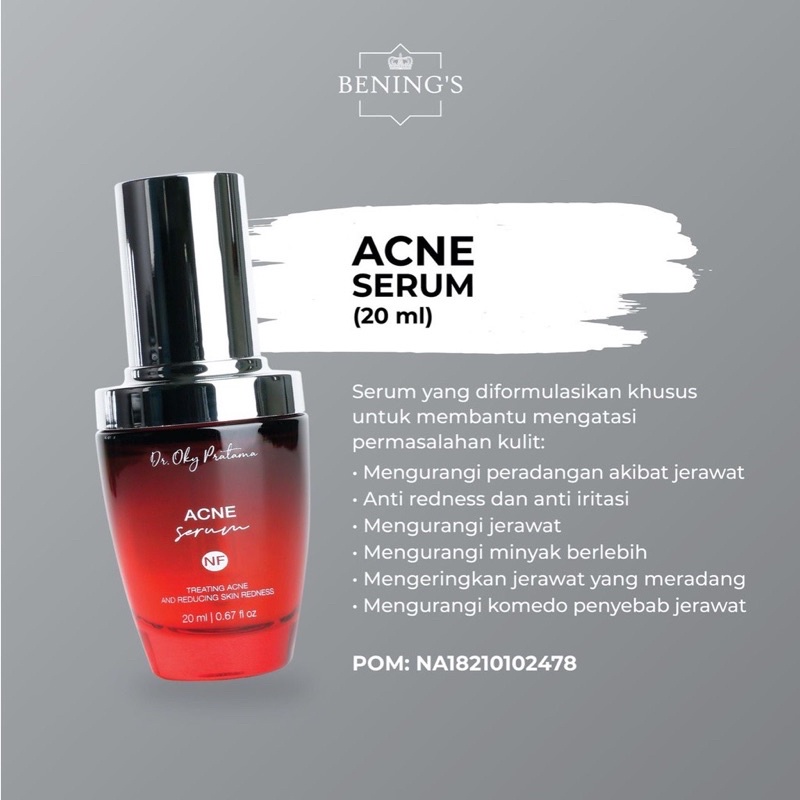 Acne Serum / Benings Skincare by dr Oky Pratama / Benings Clinic