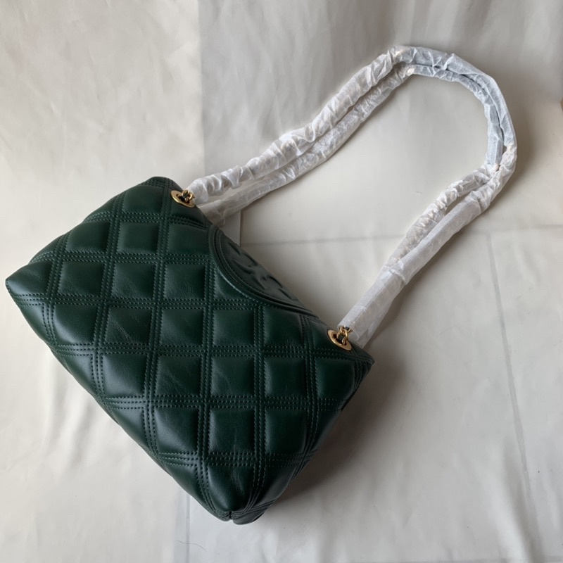 Tory Burch Fleming Soft Convertible Shoulder Bag Pine Green