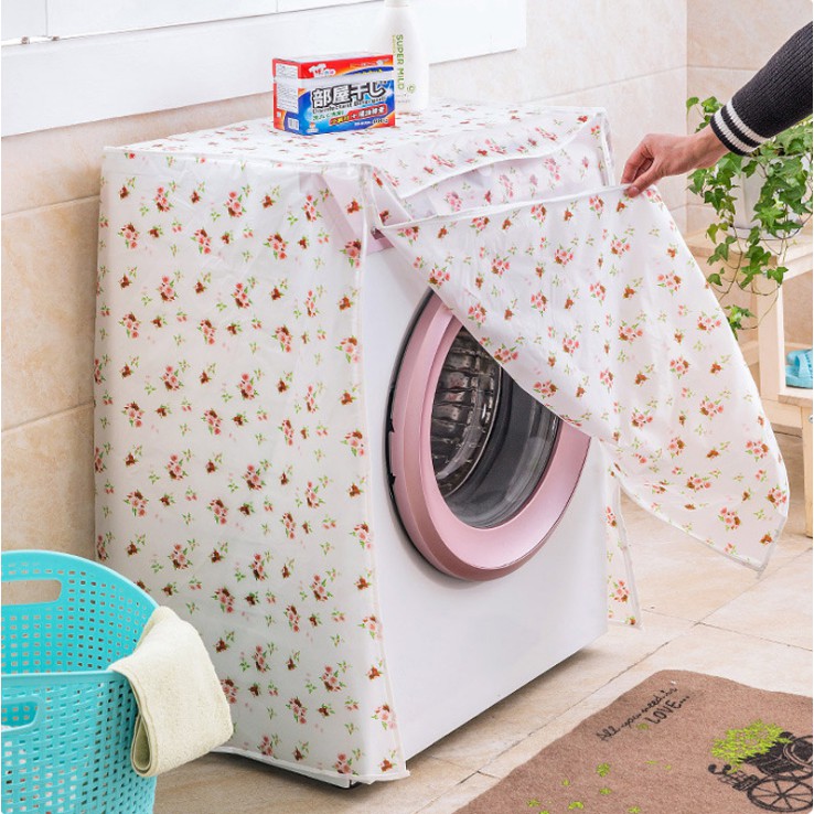 New Sarung Penutup Mesin Cuci PEVA Washing Machine Cover Anti Debu