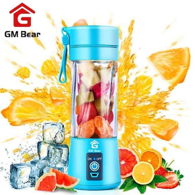 Jual Ed74686 Gm Bear Portable Blender Ulir 6 Mata Pisau 1065Portable