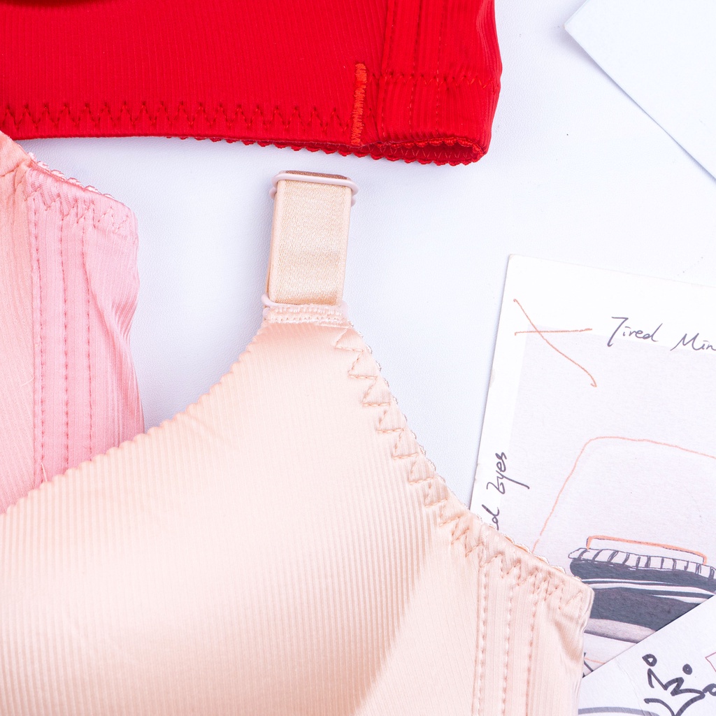 BEE - Bh Bra Wanita Tanpa Kawat Pakaian Dalam Push Up Elastis Sexy Bra Bh 2033