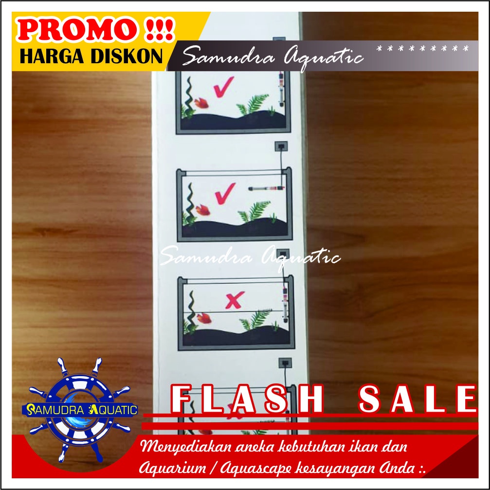 HEATER Pemanas Aquarium 150 Watt, Heater KOLAM, Hiter Penghangat Air Aquarium Aquascape (GRATIS BubleWrap)