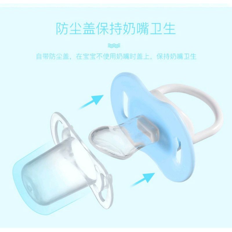 Empeng Bayi Silicon Empeng Dot Gepeng BPA Free / Kompeng Bayi Food Grade Soother Baby Pacifier-1