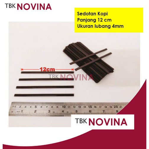 [1000PCS] Sedotan Kopi Per Pack Stirrer Coffee Sedotan Pipih Plastik Stirer 12cm Coffee Straw