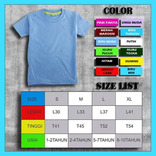 GROSIR JUAL BAJU KAOS POLOS ANAK  LENGAN PENDEK WARNA PUTIH 